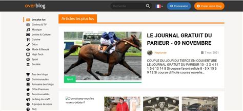 LE JOURNAL DU PARIEUR GRATUIT .